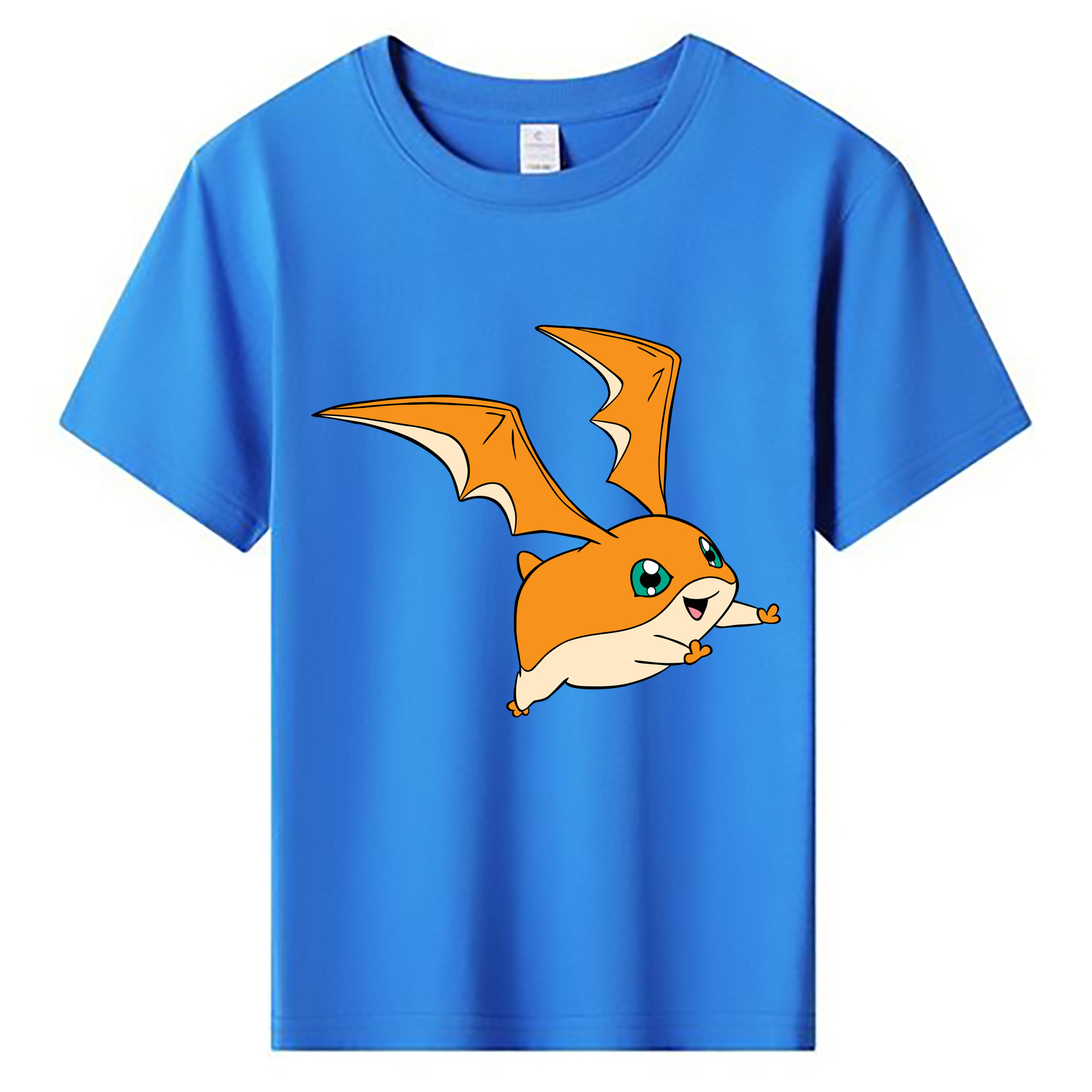 （画像用） Digimon デジタルモンスター/デジモン 綿100％キッズTシャツ（フロントプリント）